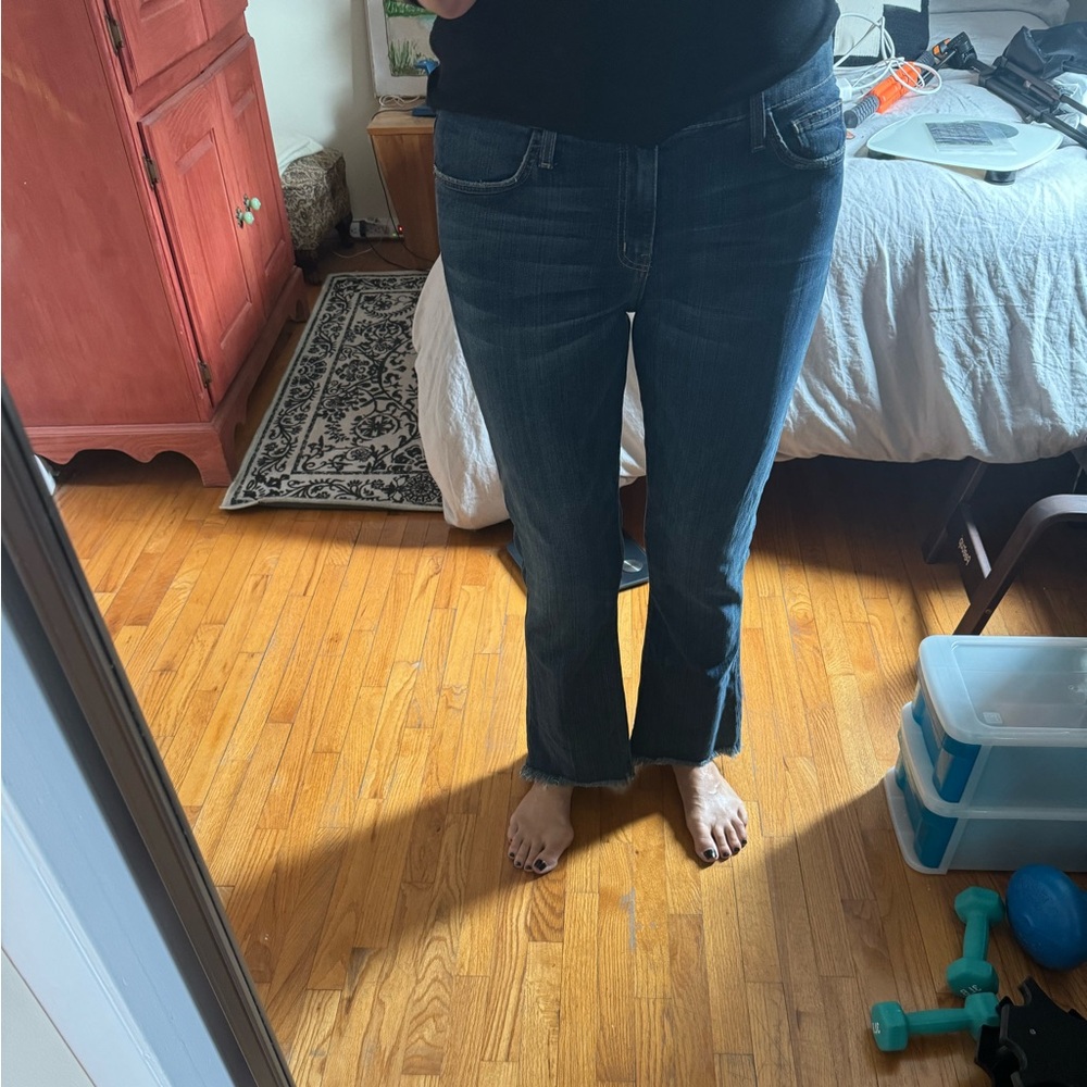Current Elliot Flip Flop Jeans Raw Hem